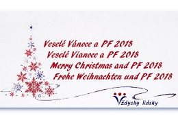 vánoční přání 2017 a PF 2018 Vždycky lidsky